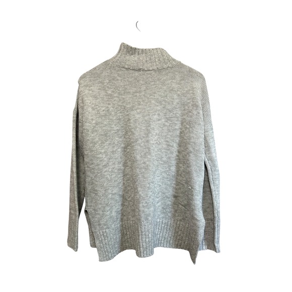 Cable Knit Turtleneck‎ Sweater Women's Long Sleeve Pullover Gray - Picture 8 of 8